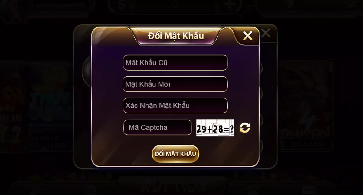 Hướng dẫn lấy lại mật khẩu SUNWIN20